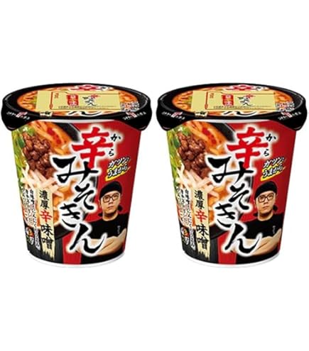 Amazon.co.jp: 辛みそきん 新みそきん 濃厚辛味噌ラーメン 2個セット